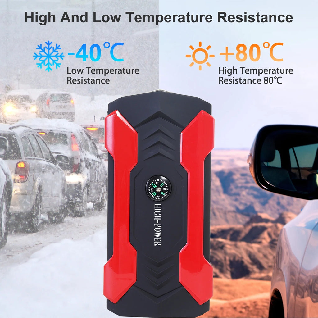 99800mAh Battery Jump Starter with 4 USB Ports and LED Flashlight Z625333