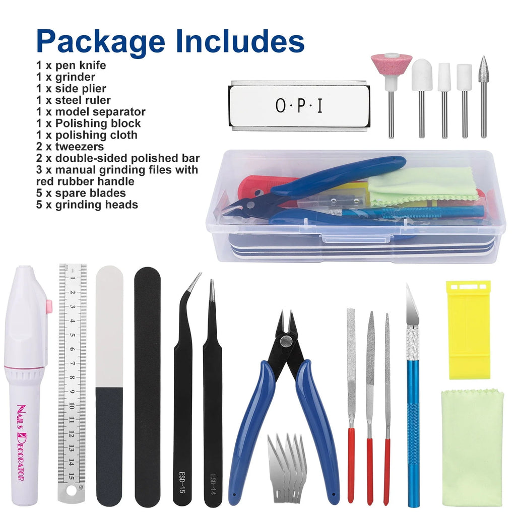 24 Pcs Plastic Model Building Tools Kit U2401