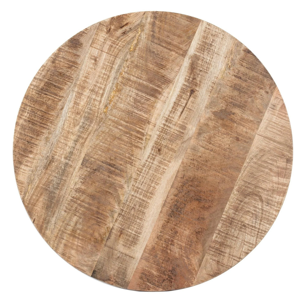 Black and Natural Wood Cage Coffee Table J6014