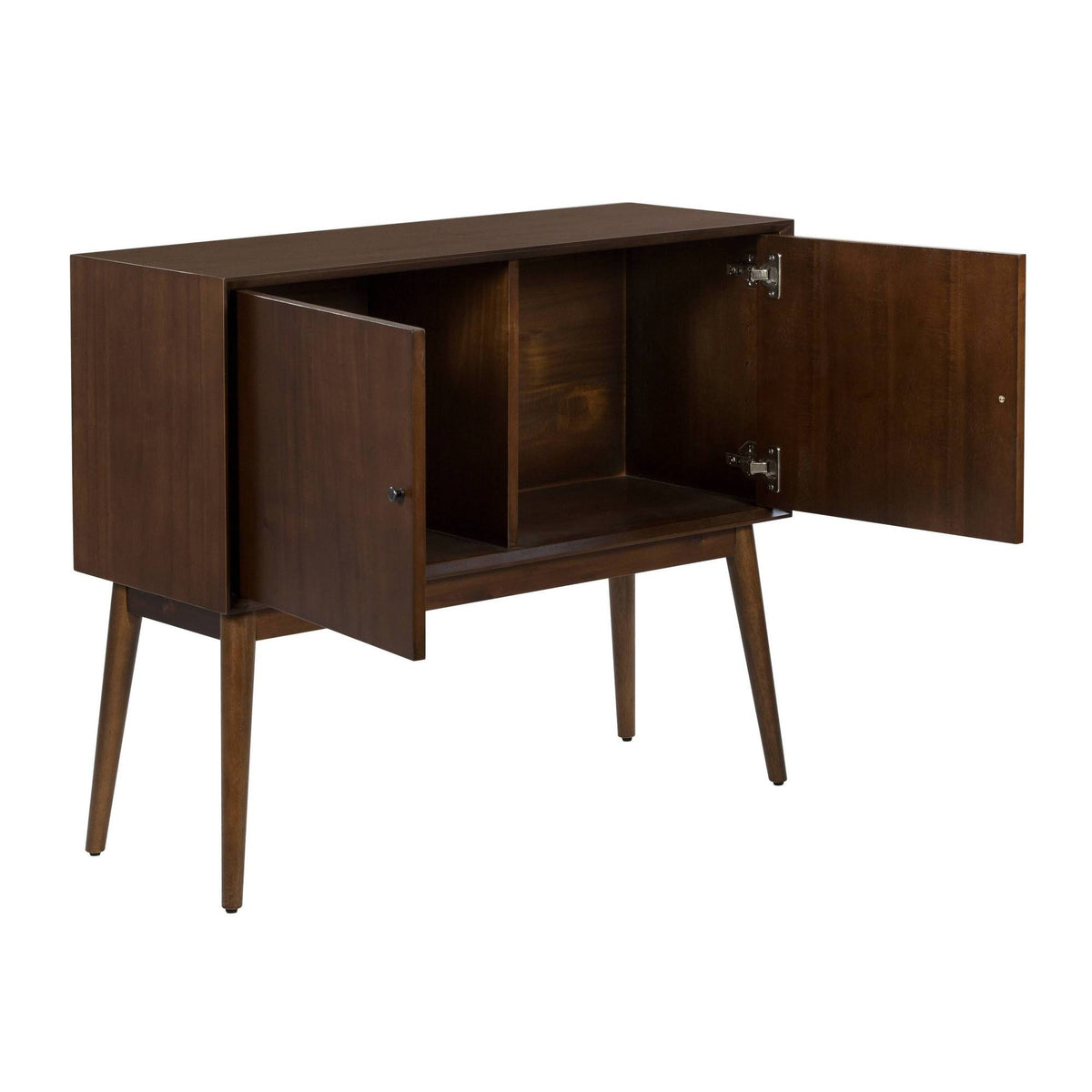 2 Door Storage Cabinet, Classic Walnut, Brown E8863