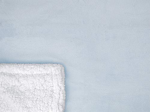 50 x 60 Inches Reversible Microfiber Sherpa Fleece Throw Blanket X4313