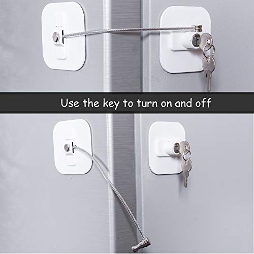 White Fridge Lock M9297
