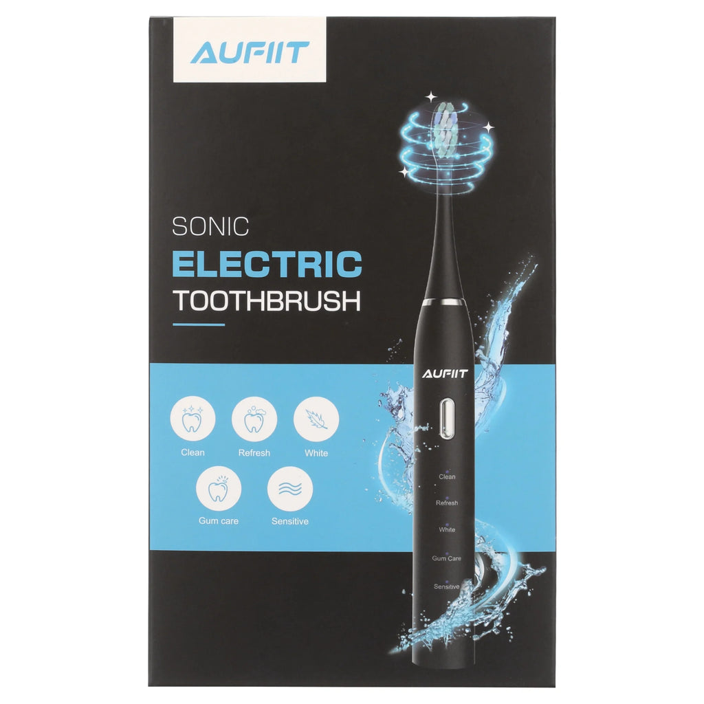 Rechargeable Electric Toothbrush with 8 Brush Heads, 5 Modes D16774