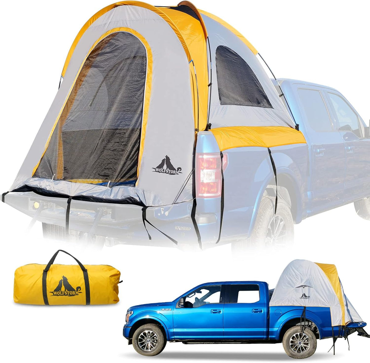 Waterproof 5.5-5.8 ft Truck Bed Tent for 2 Person S1345