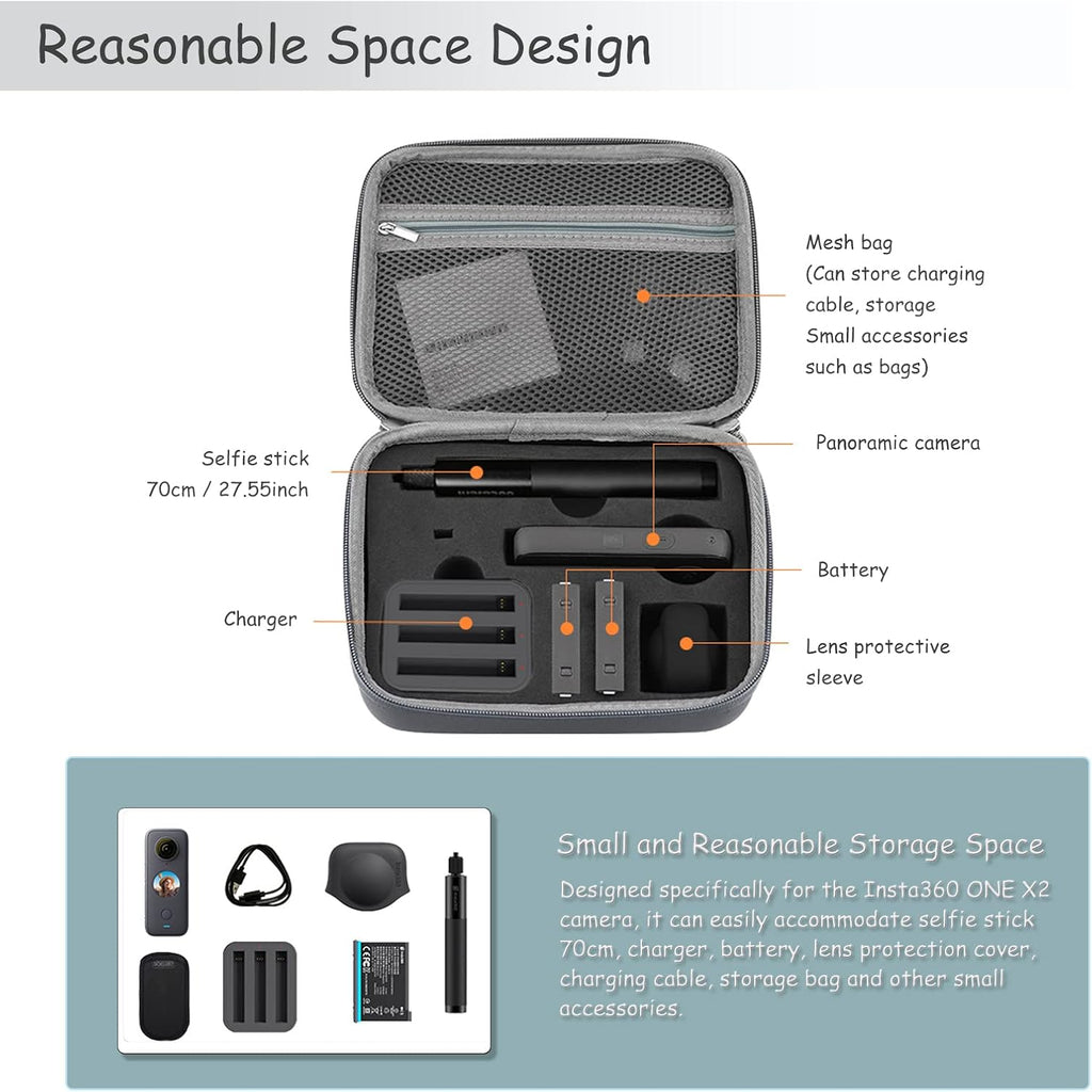 Grey EVA Camera Carrying Case J878