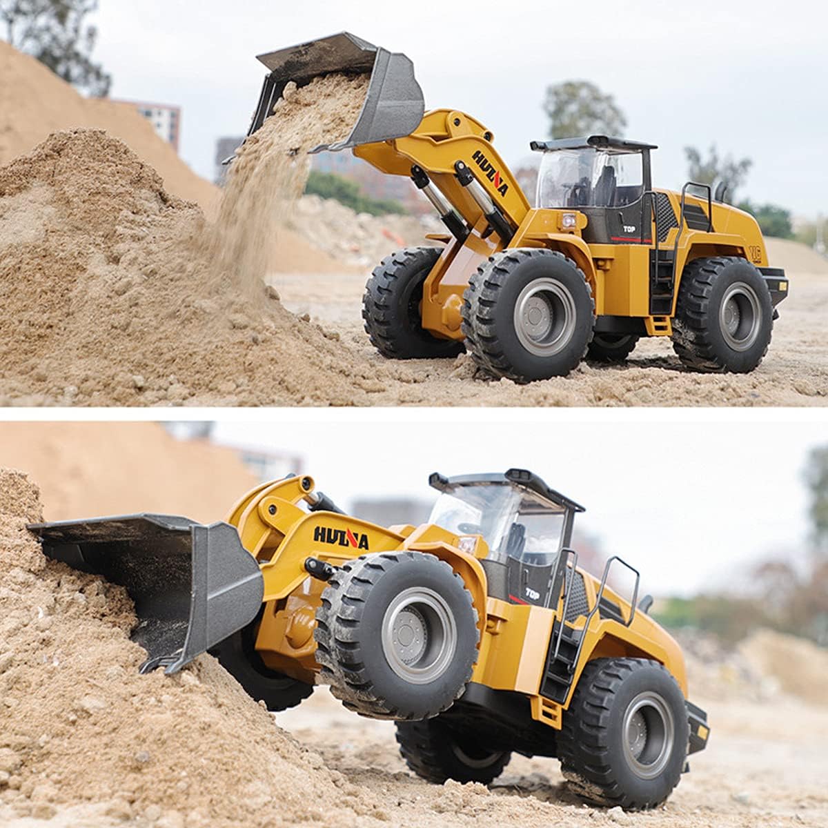 Remote Control 1/14 Scale Full Metal RC Construction Vehicle Toy with Light & Sound S6631