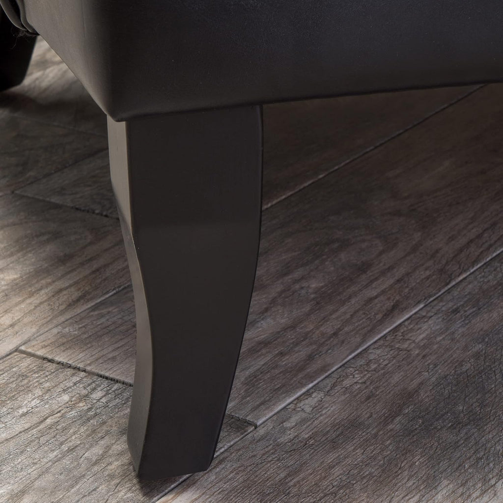 Black High Back Wing Chair K34575