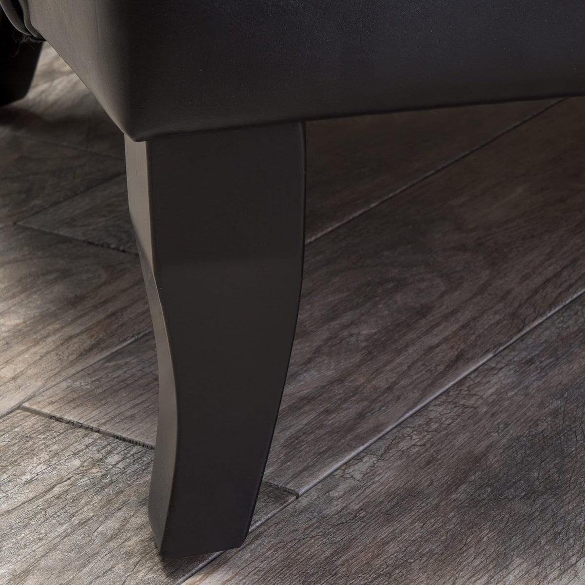 Black High Back Wing Chair K34575