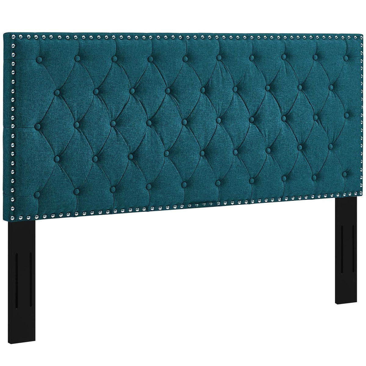 King and California King Upholstered Linen Fabric Headboard K345