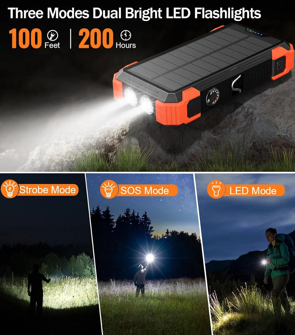 42800mAh Solar Charger Power Bank Portable Battery Pack K59203