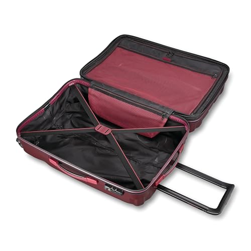 3 Piece Hard-Shell Luggage Set with Carry-On, Medium, and Large Suitcase, Aubergine O89521