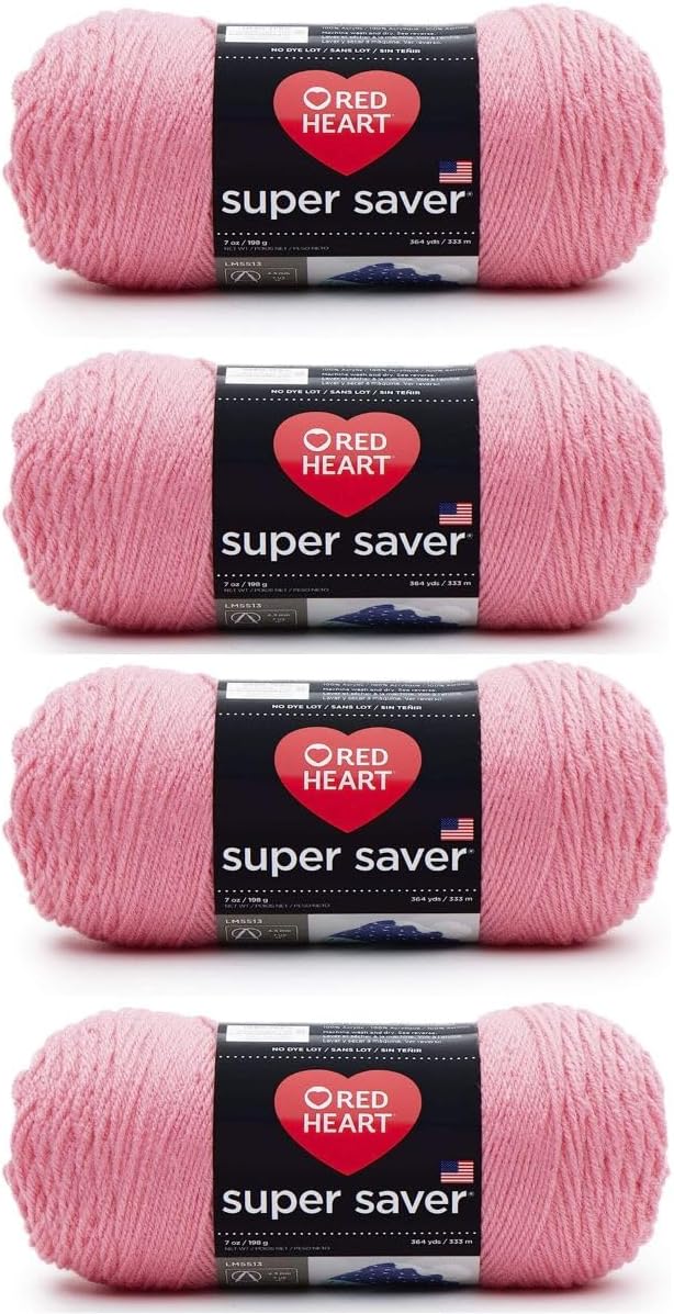 4 Pack 198g Acrylic 4 Medium Yarn M4098