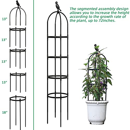 Rustproof Metal 6ft Garden Trellis for Climbing Plants M744576