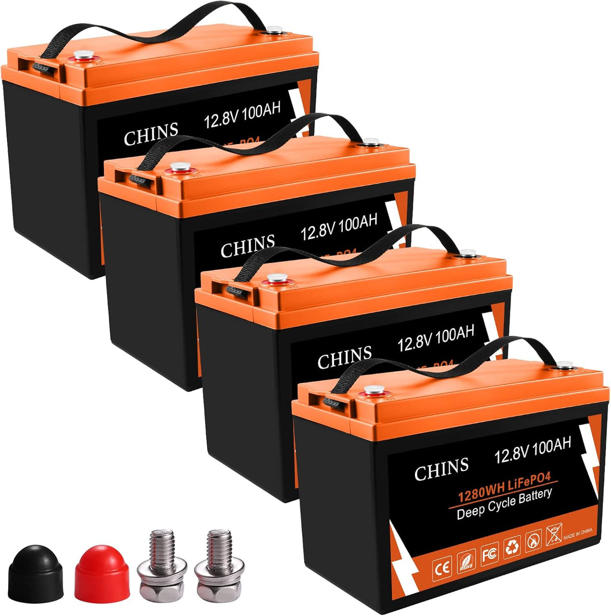 12V 100AH LiFePO4 Lithium Battery with 100A BMS S78984
