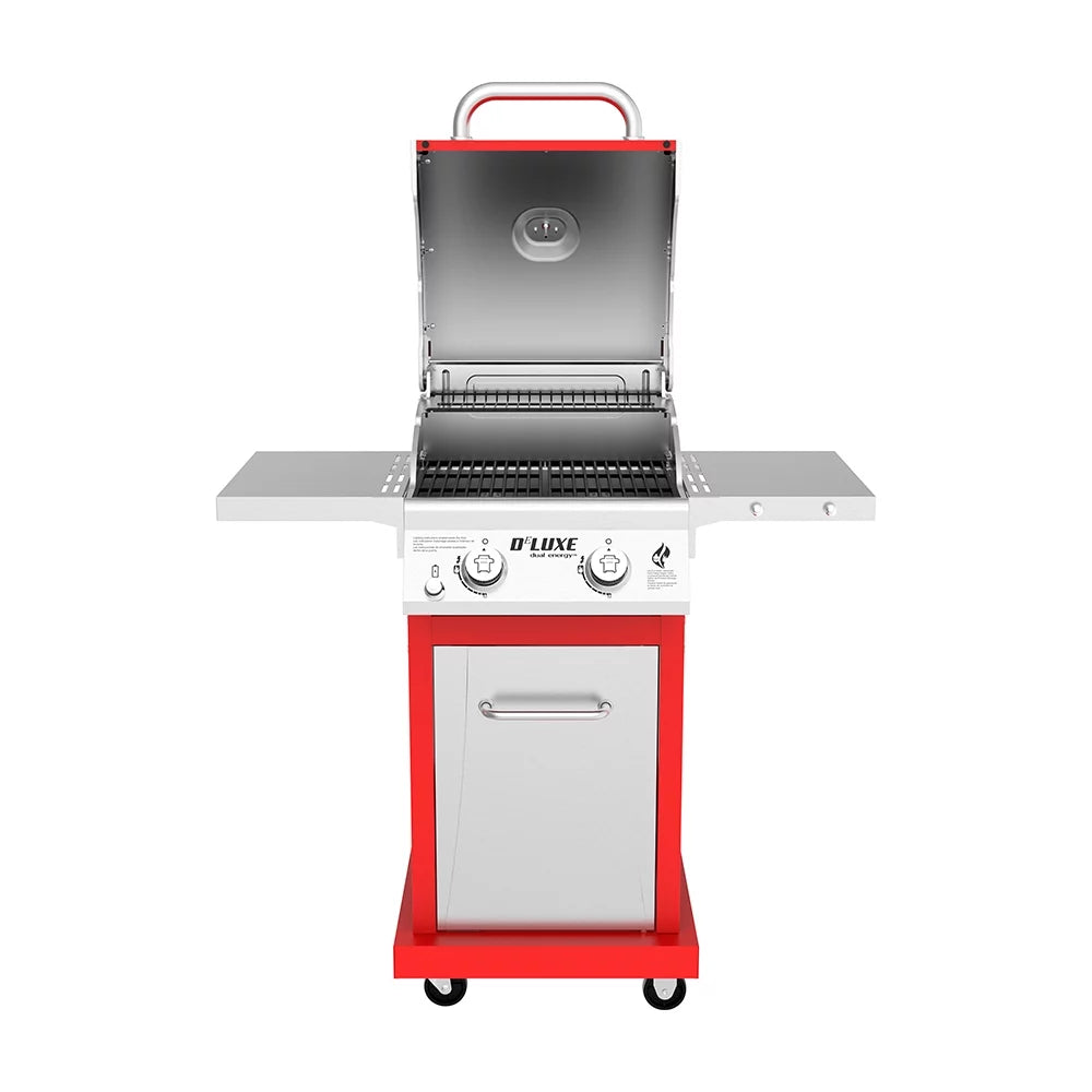 2-Burner Propane Gas Grill with 2 Foldable Shelves I148819