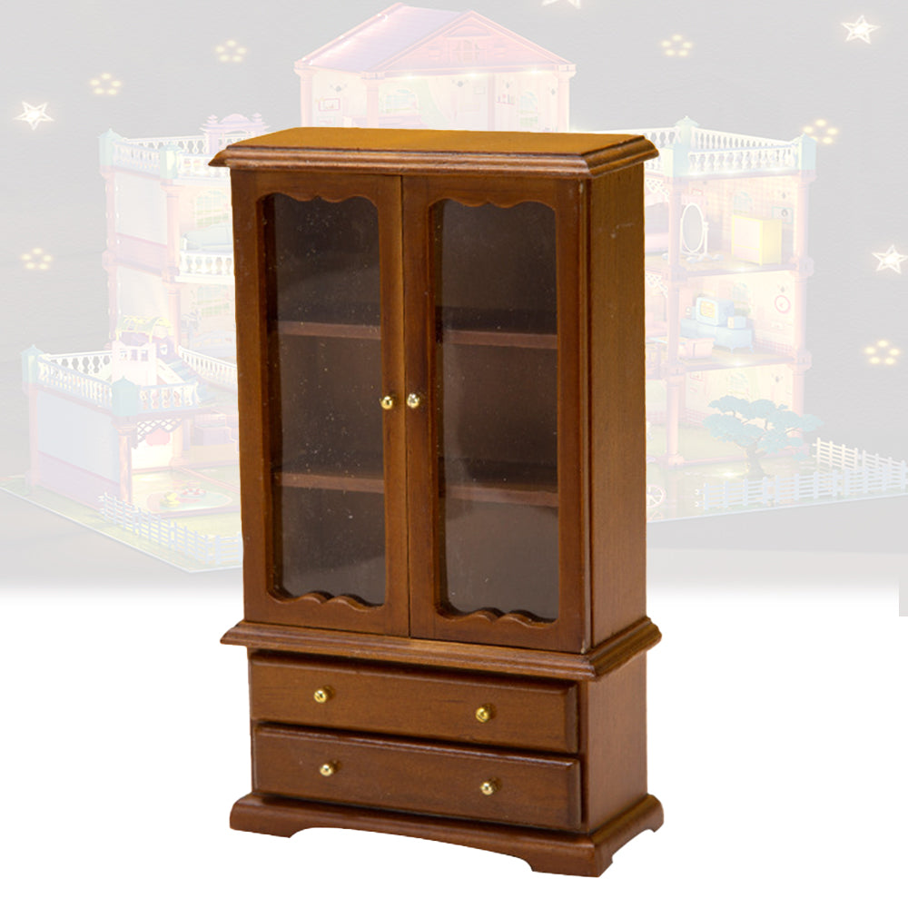 1/12 Miniature Kitchen Cabinet Cupboards with Drawer Dollhouse Furniture Toy S37655