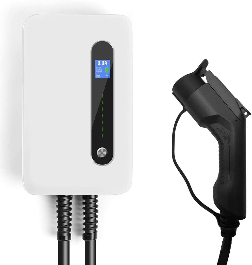 240V 40 Amp Level 2 EV Charging Station with 20ft J1772 Cable and NEMA 14-50 Plug Y611586
