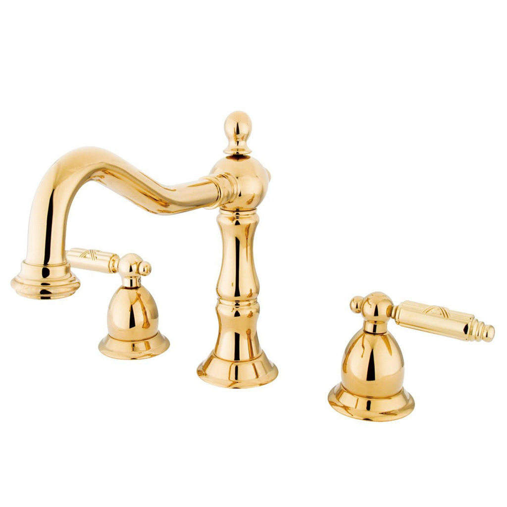 Chrome Widespread Lavatory Faucet with Brass Pop-Up K794