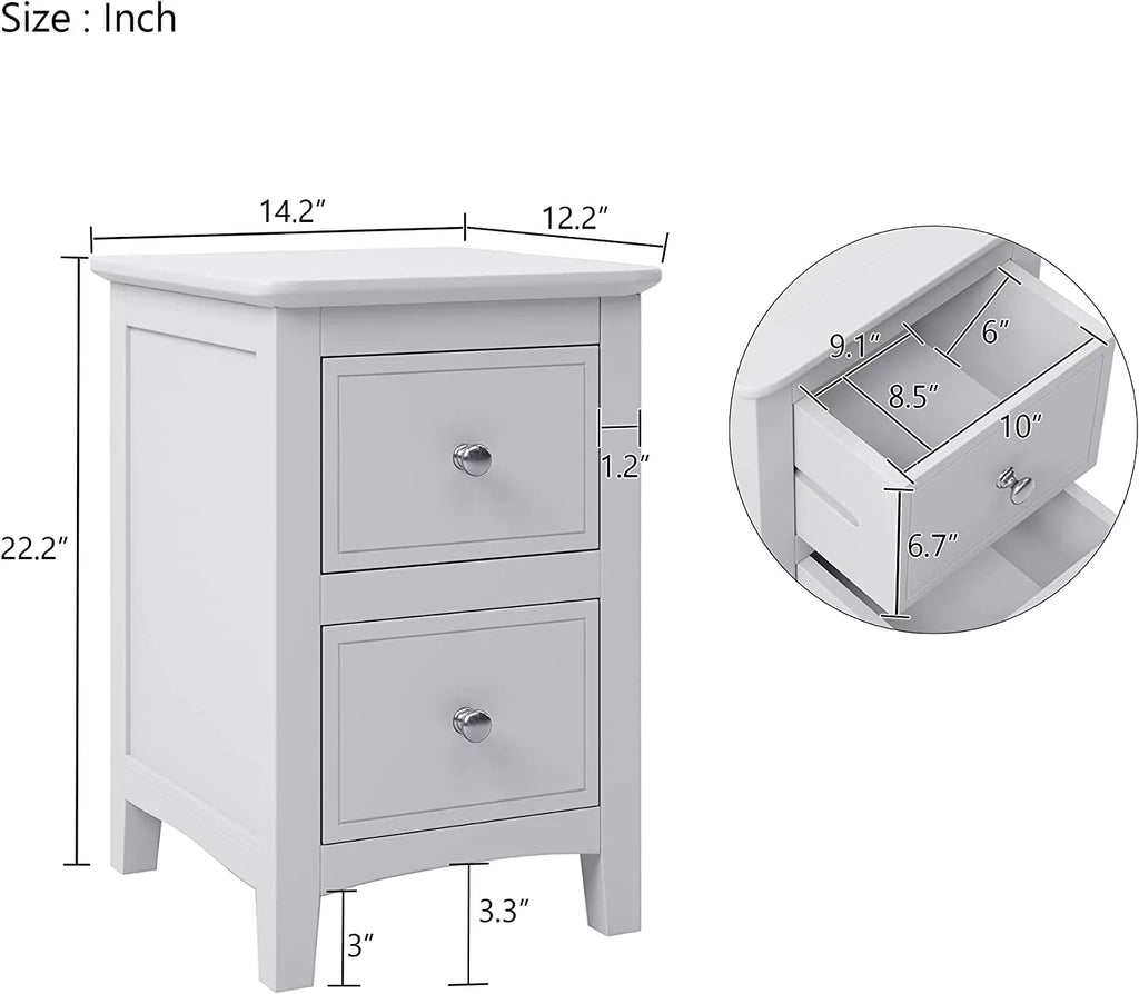 White 3 Piece Wood Bedroom Set with Full Size Bed Q23896