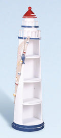 Distressed Wood Nautical Lighthouse Shelves K83219