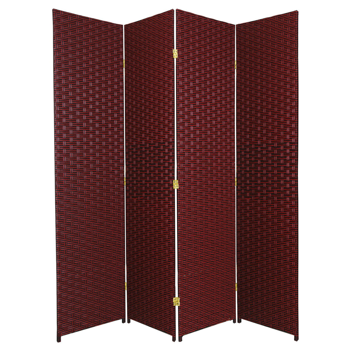 6 ft. Tall 4 Panel Woven Fiber Room Divider Z123