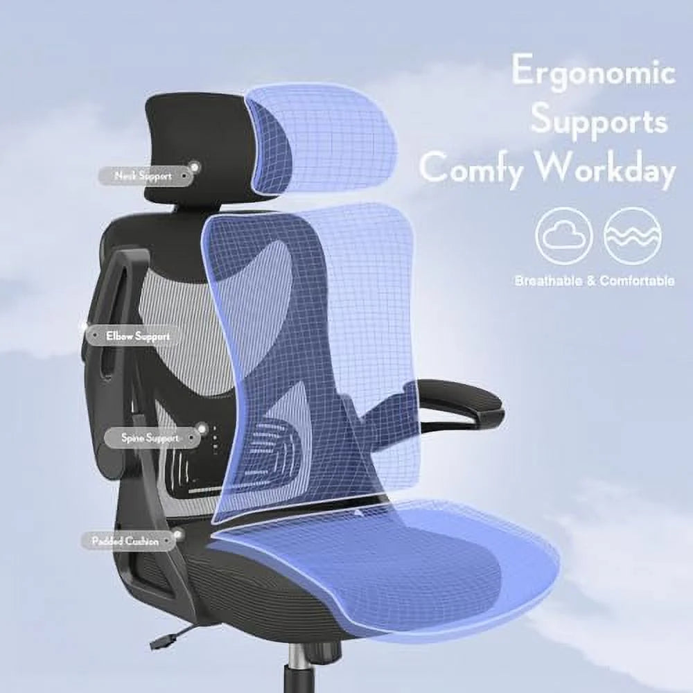 Ergonomic Office Chair with Headrest & Lumbar Support L4794