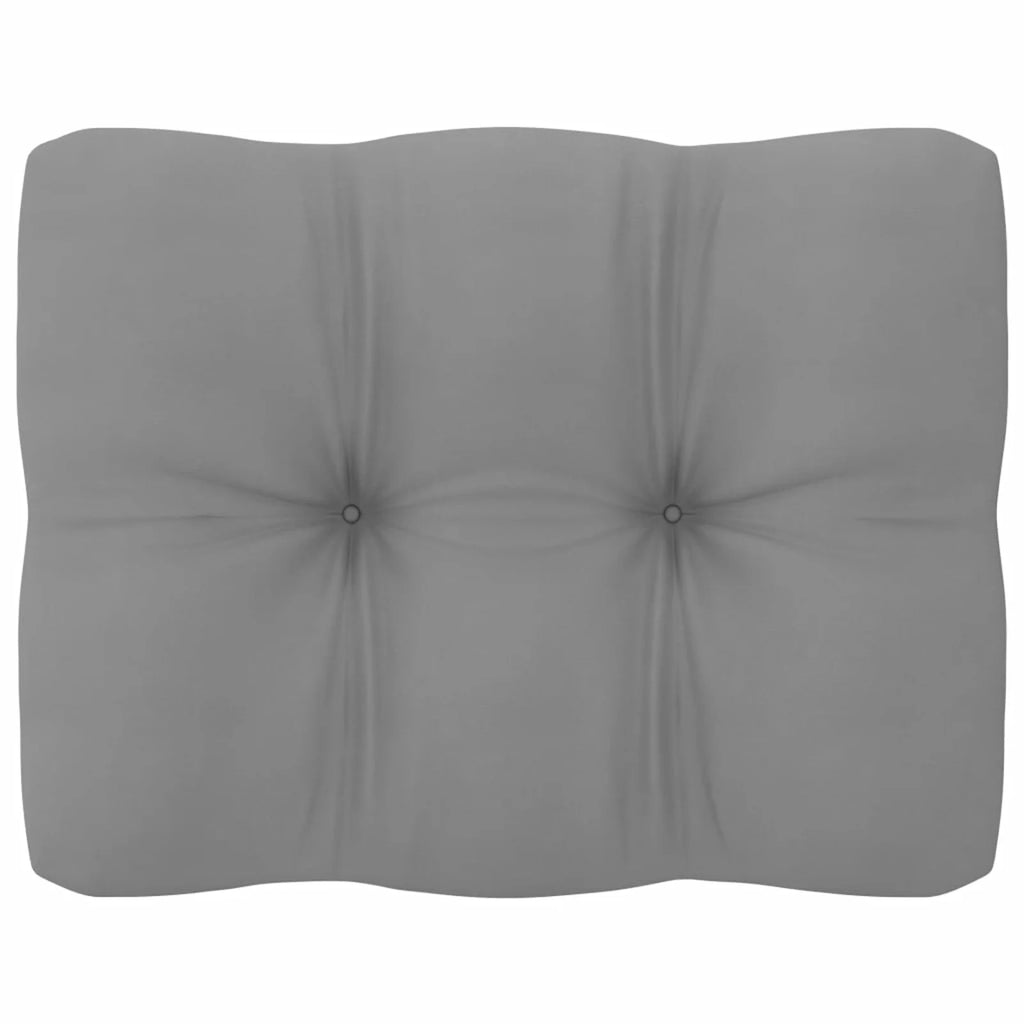 11 Piece Patio Lounge Set with Gray Cushion Pinewood Sectional Outdoor Furniture Set L26996