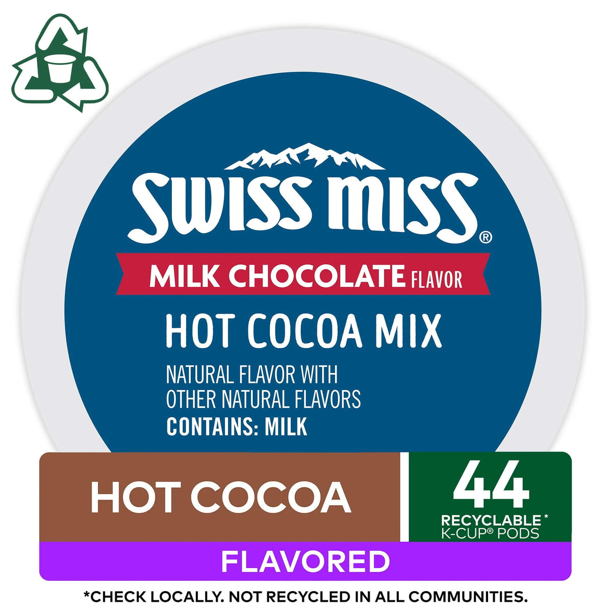 Milk Chocolate Hot Cocoa K-Cup Pods 44 Count M179