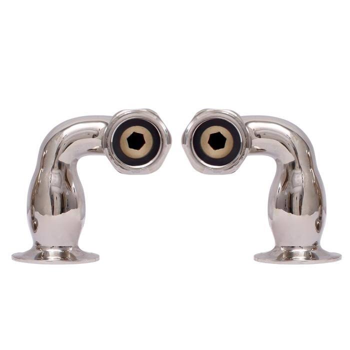 Polished Nickel S-Shaped Deck Mount Couplers L269450