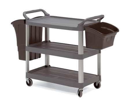 Black 3-Shelf Utility Cart H671