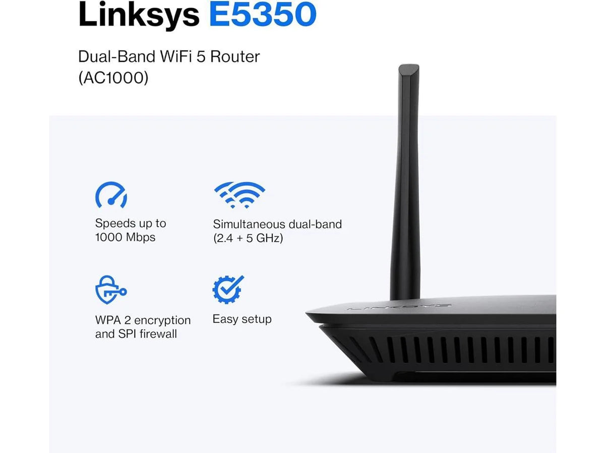 Dual Band AC1000 WiFi 5 Router E215400