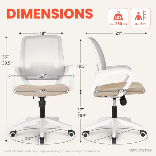 Black Ergonomic Mesh Office Chair with Lumbar Support S297184