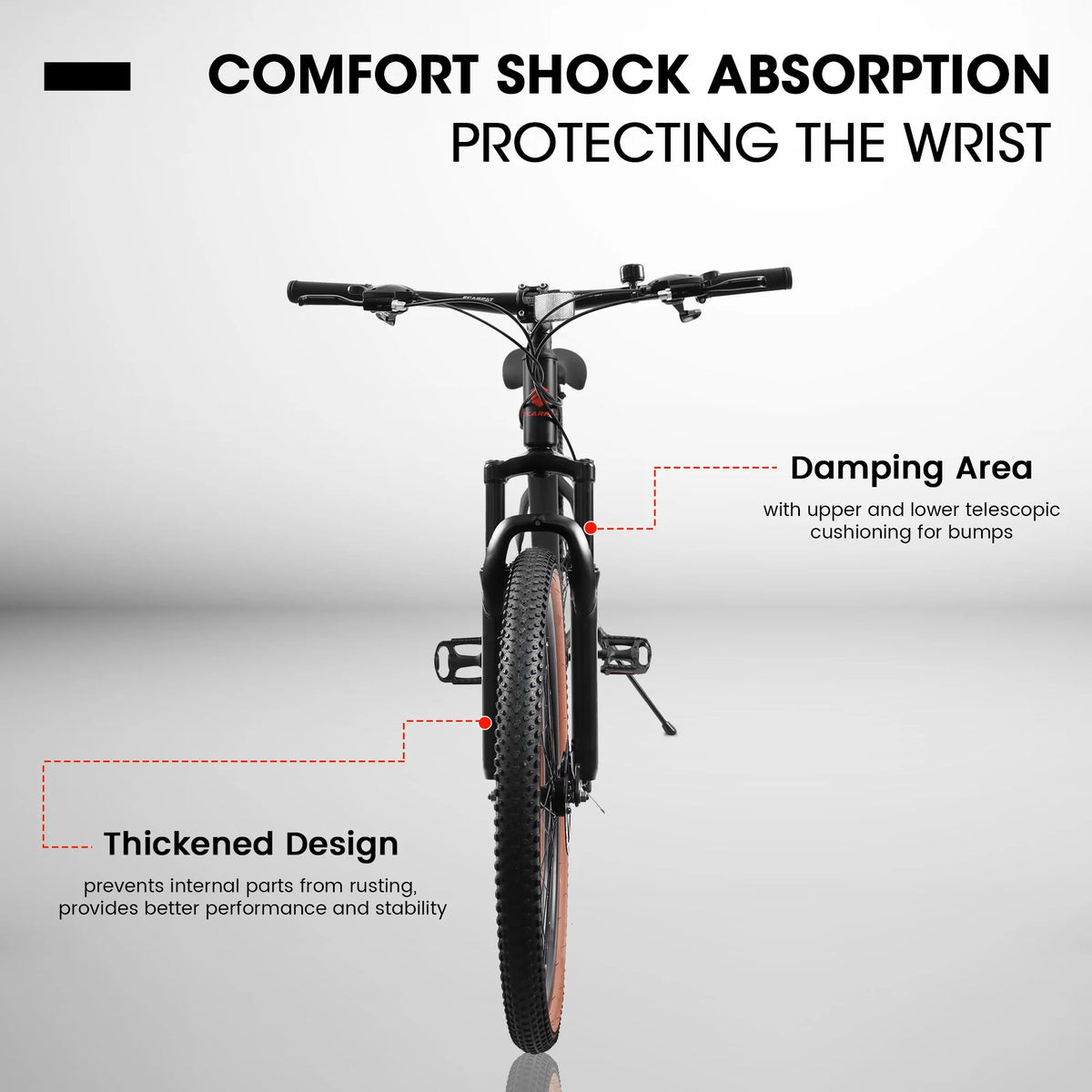 21-Speed Carbon Steel Mountain Bike 24 Inch Wheels D985108