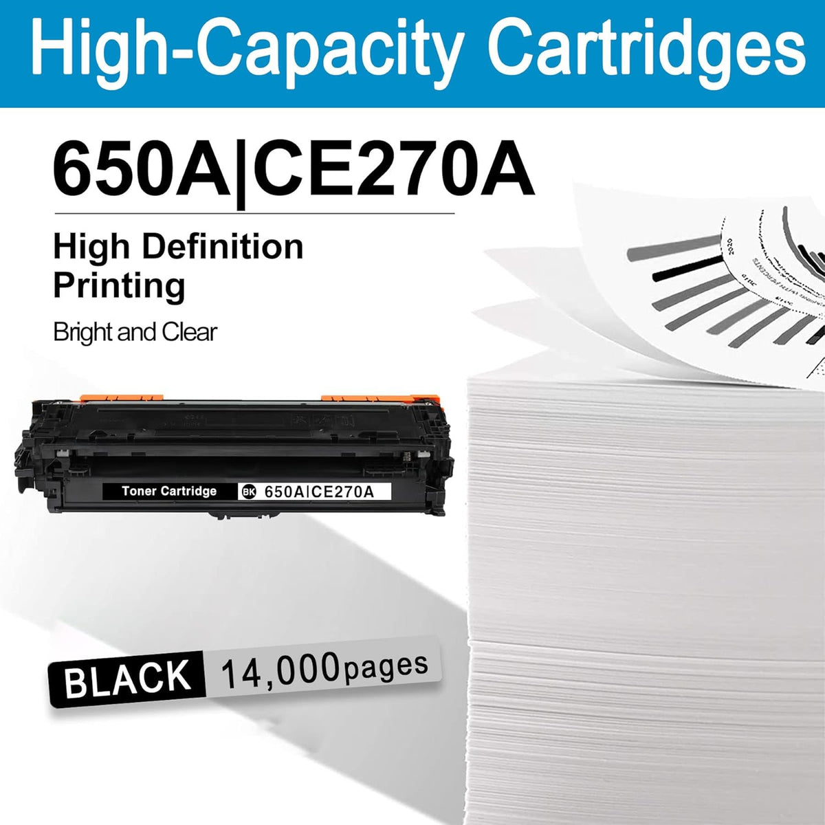 2 Pack Black Remanufactured Toner Cartridge for HP Color Enterprise I3183