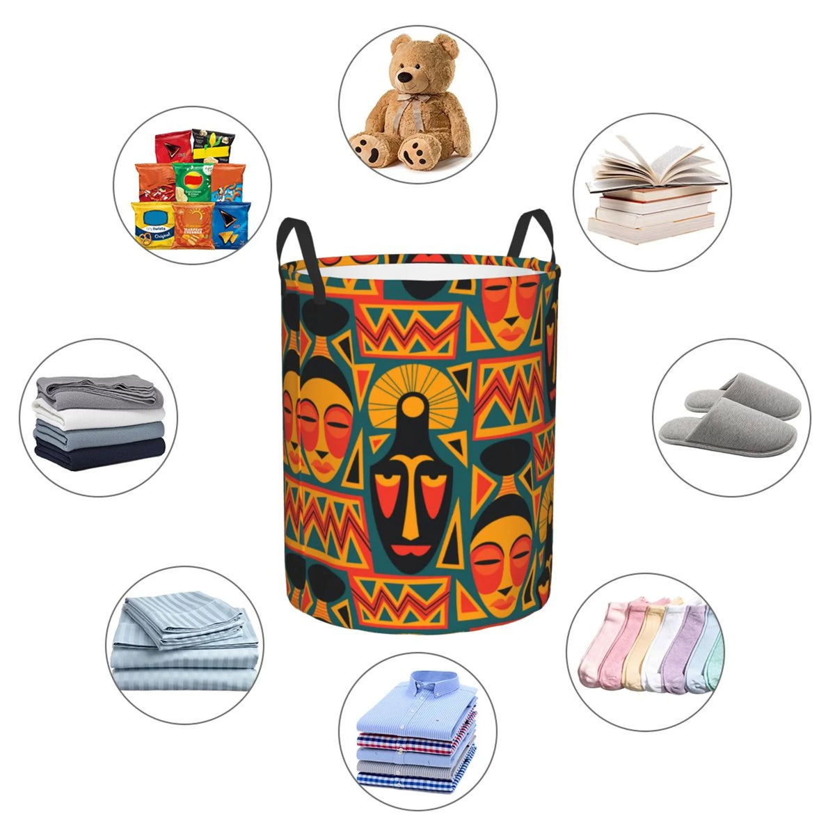 Waterproof Laundry Hamper with Handle C2145