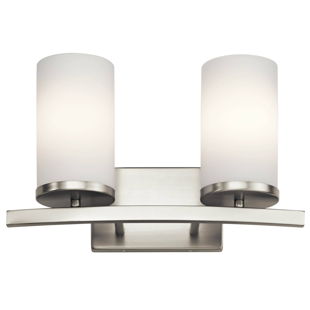 Brushed Nickel 2 Light Bath Light Z870