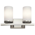 Brushed Nickel 2 Light Bath Light Z870