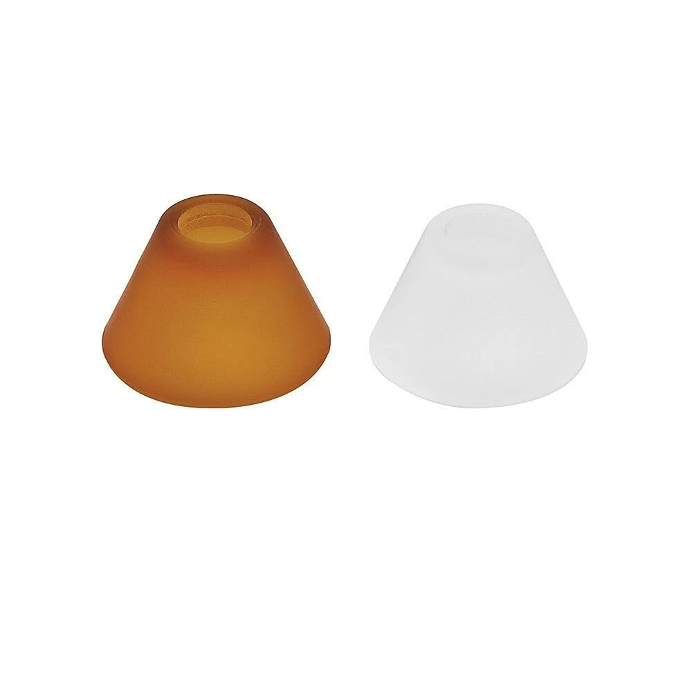 Amber Frosted Cone Glass Shield Y4988