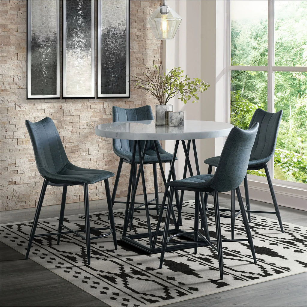 White Counter Height Dining Set Z7905