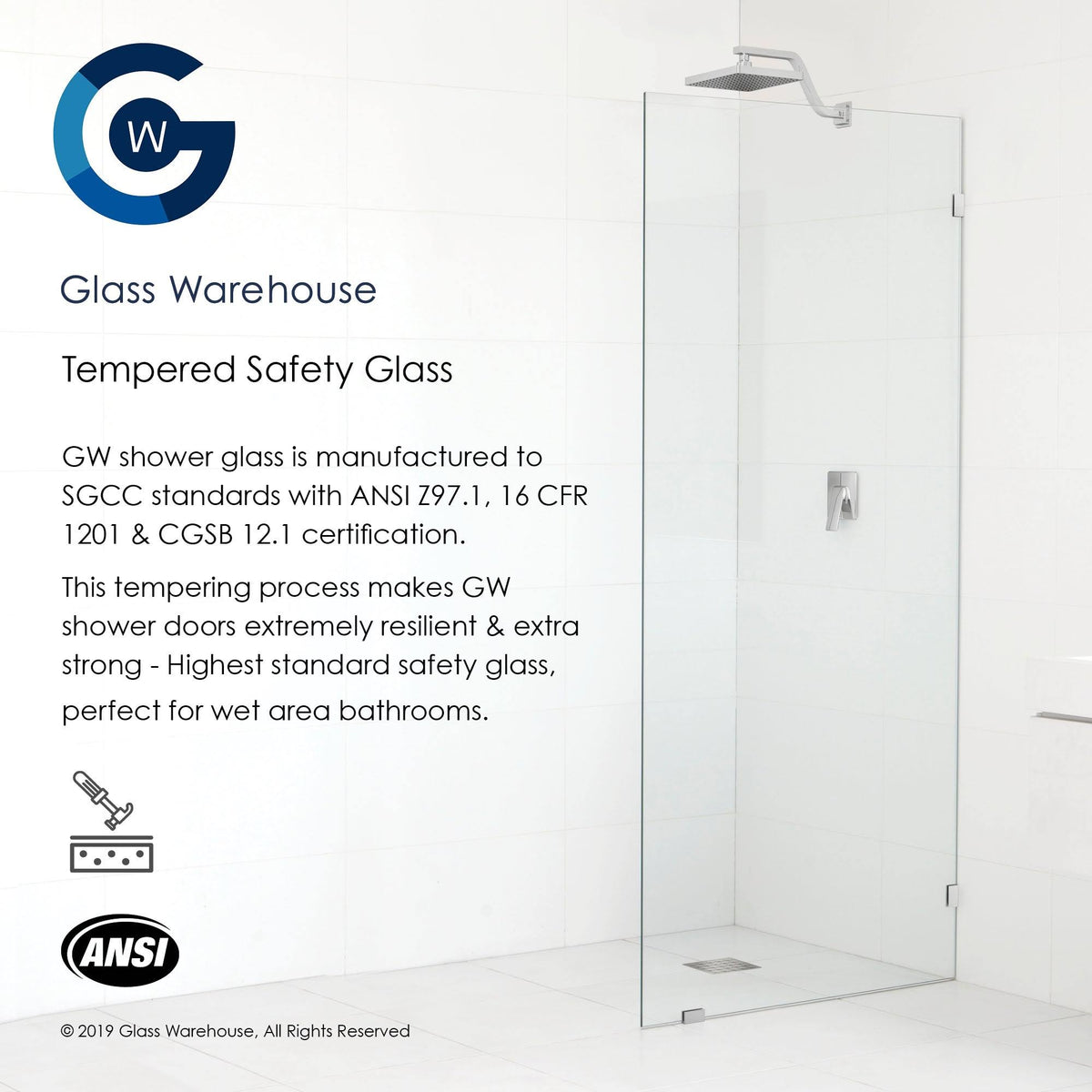 Frameless Shower Door P18223
