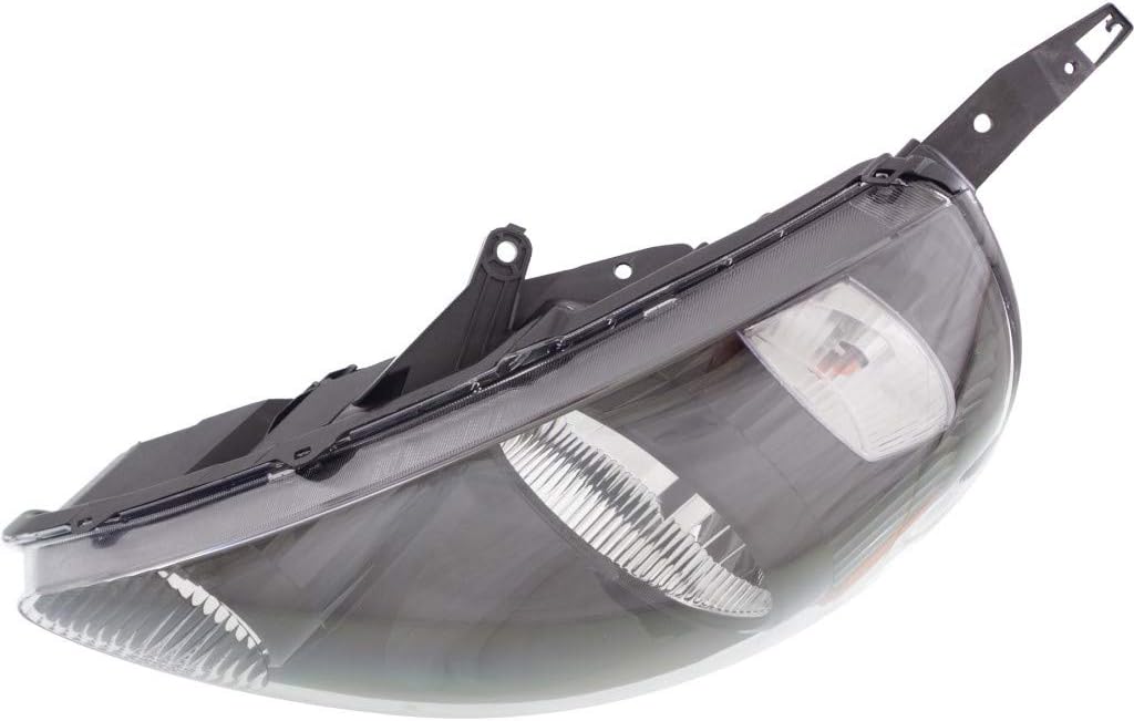 Headlight Assembly Pair Halogen Black B11701