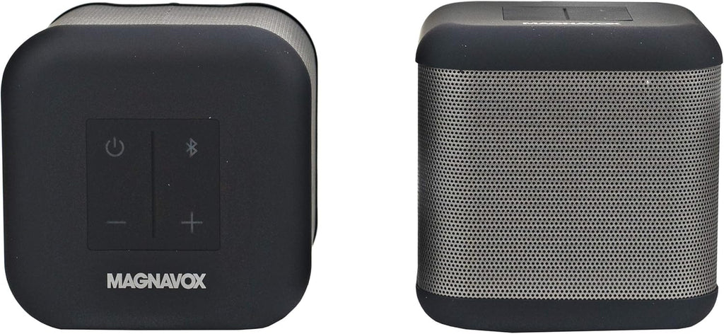 Silver and Black Stereo Speakers, Bluetooth, Pack of 2 K708