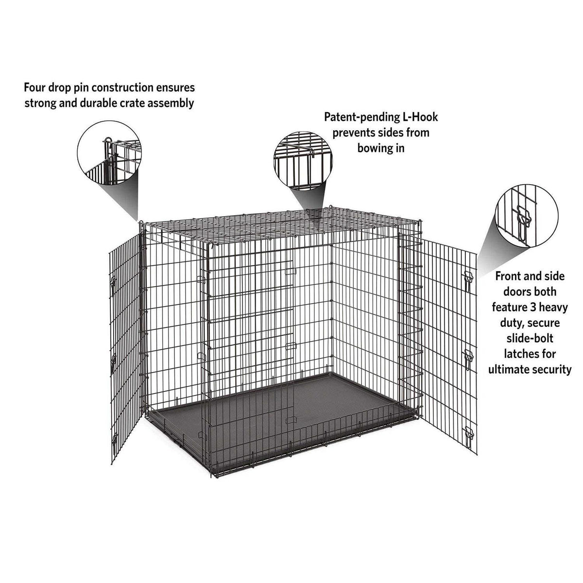 Double Door Dog Crate A69829