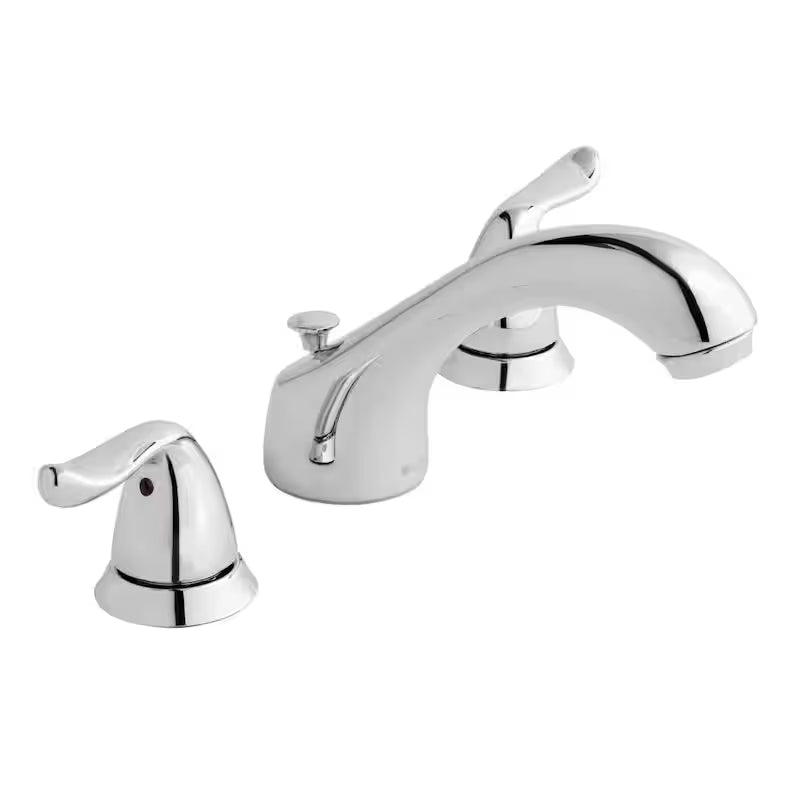 8 in. Widespread Double-Handle Low-Arc Bathroom Faucet in Polished Chrome X244745