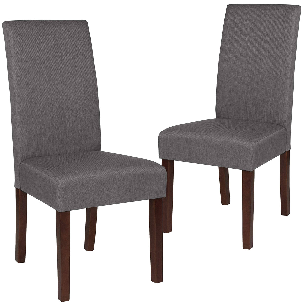 2 Pk Parsons Chair Light Gray Fabric H665