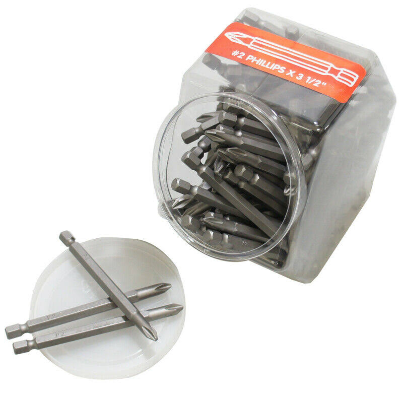 100 PC Carbon Steel Screwdriver Bit N13534