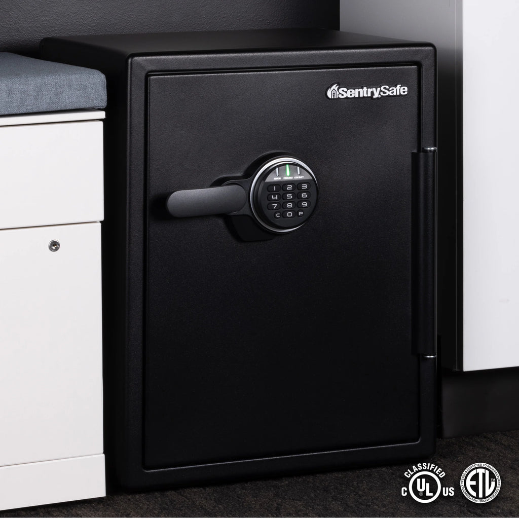 Water and Fire-Resistant Safe with Digital Keypad Lock, 2.0 cu. ft. V8483