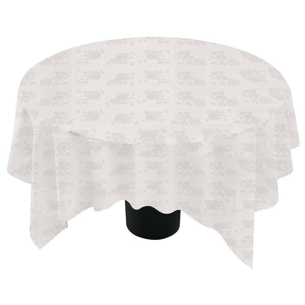 82x22 Linen-Like Silver Table Cover - 24/Case B349