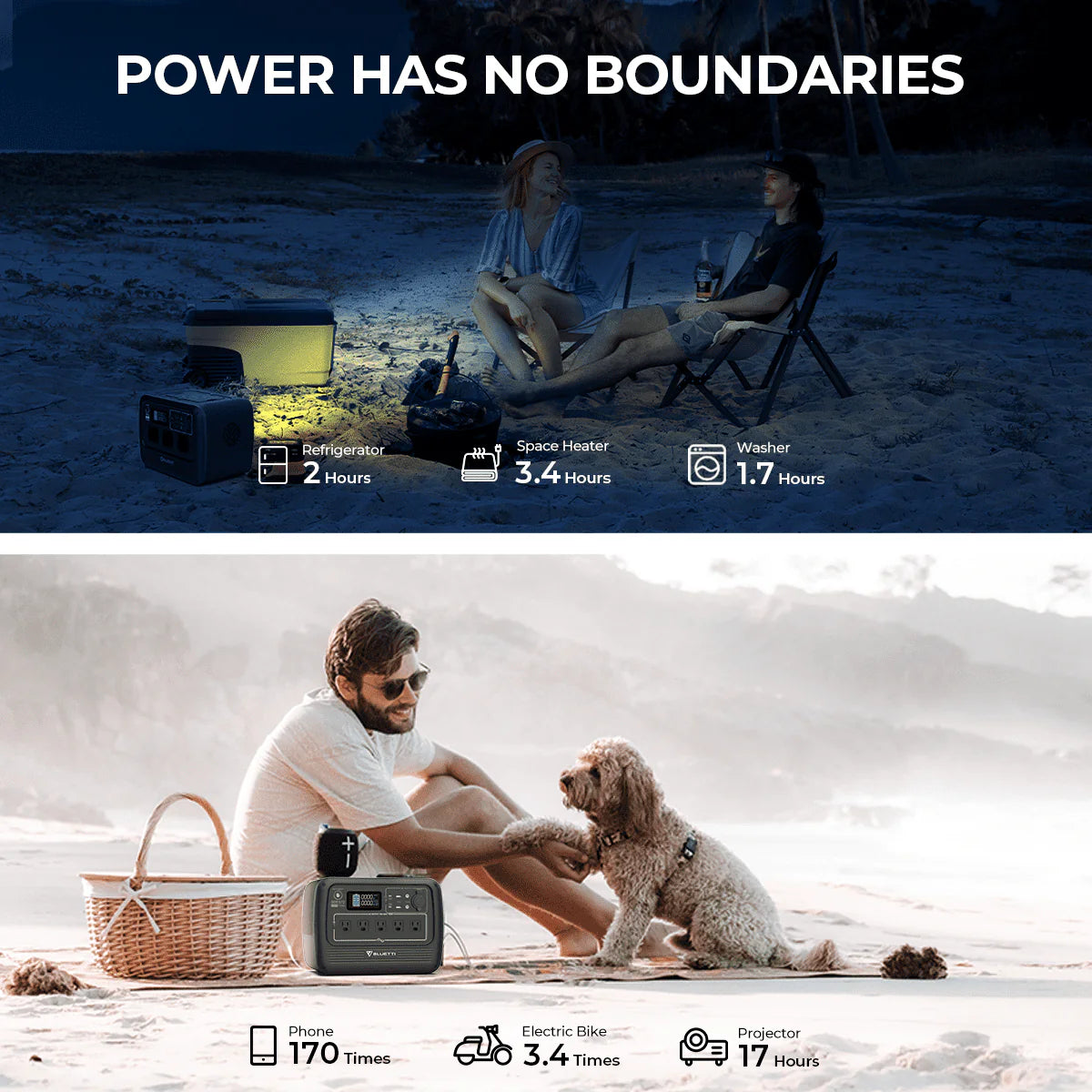 700W 716Wh LiFePO4 Portable Power Station Y206768