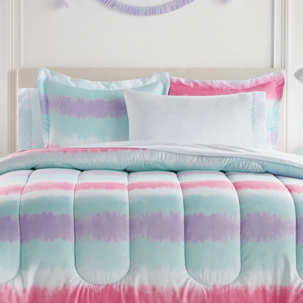 Twin 5 Piece Polyester Microfiber Comforter Set I691812